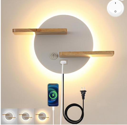 LED Wandlamp met USB-aansluiting